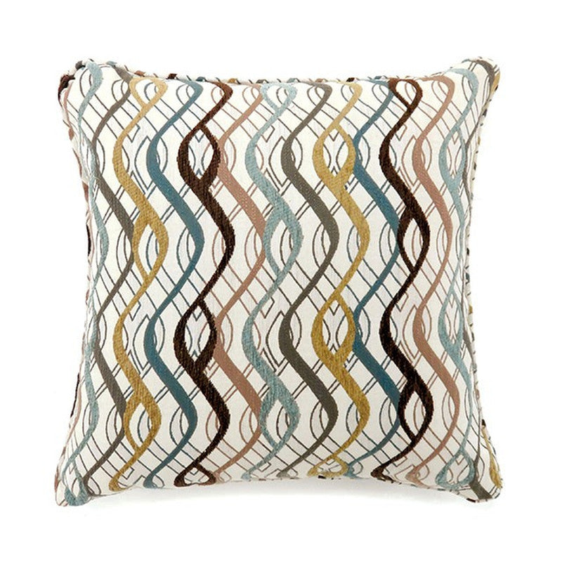 Sine Beige/Multi 22x22 Pillow (Set of 2) - Ornate Home
