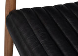 Singletary Black Leather Chair - Ornate Home