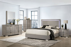 Sinistra Beige Eastern King Bed - Ornate Home