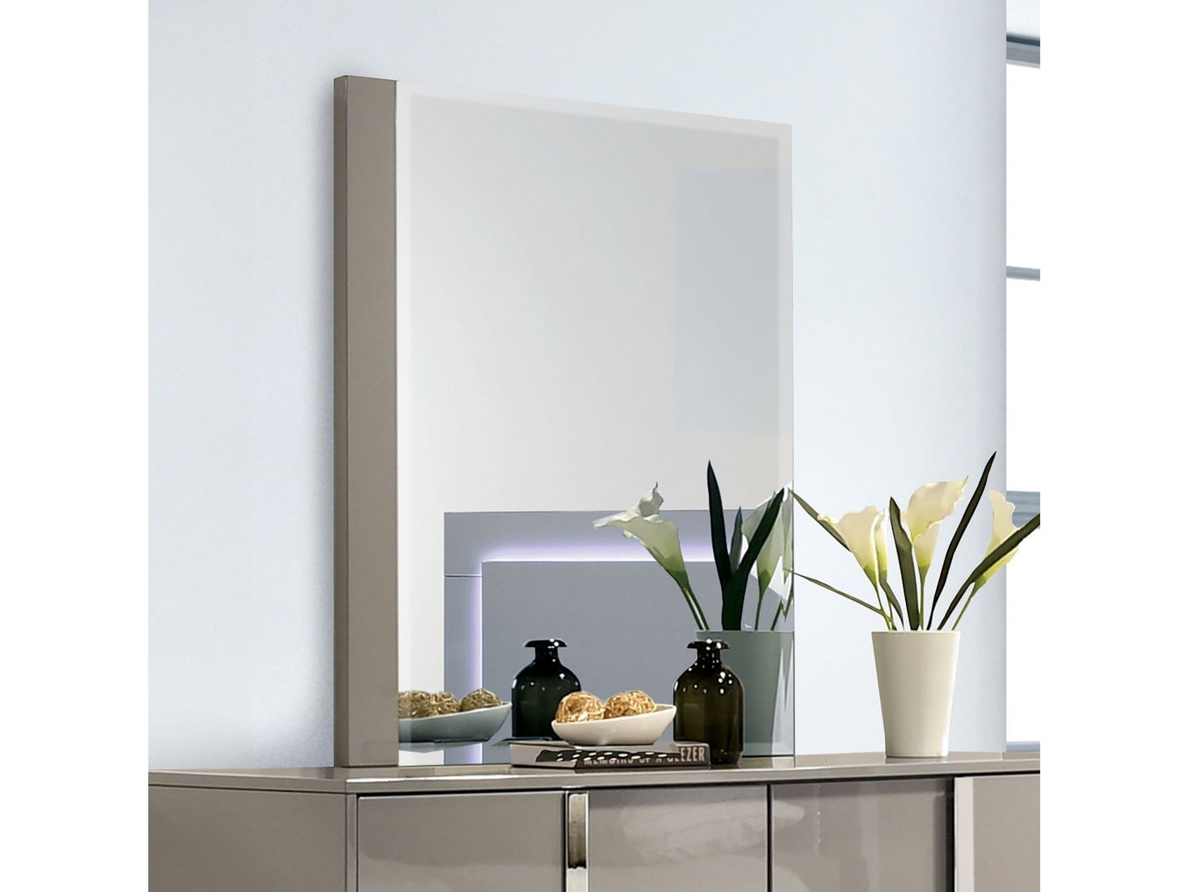 Sinistra Beige Mirror - Ornate Home