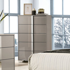 Sinistra Beige Queen 5 Piece Bedroom Set w/Chest - Ornate Home