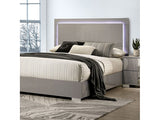 Sinistra Beige Queen Bed - Ornate Home