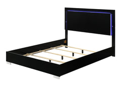 Sinistra Black Queen Bed - Ornate Home