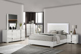 Sinistra White Eastern King Bed - Ornate Home