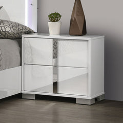 Sinistra White Queen 4 Piece Bedroom Set - Ornate Home