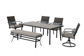Sintra Black & Gray Outdoor Swivel Armchair (Set of 2) - Ornate Home