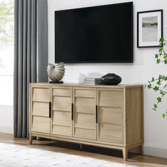 Sinya Light Oak 4-Door Sideboard - Ornate Home