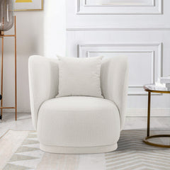 Siri 2 Piece Sofa and Accent Chair Set in Cream - Ornate Home