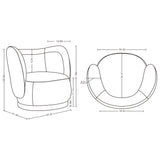 Siri Accent Chair in Cream - Ornate Home