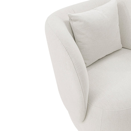 Siri Accent Chair in Cream - Ornate Home