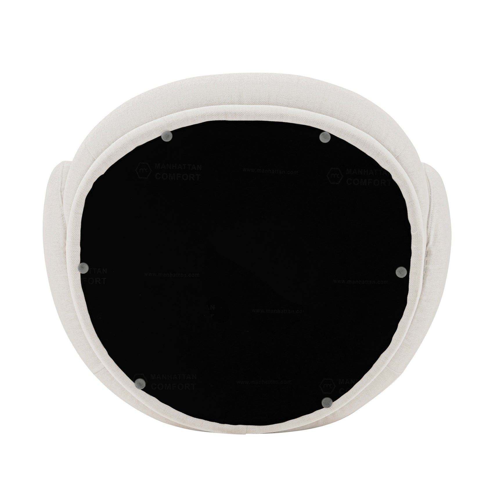 Siri Accent Chair in Cream (set of 2) - Ornate Home