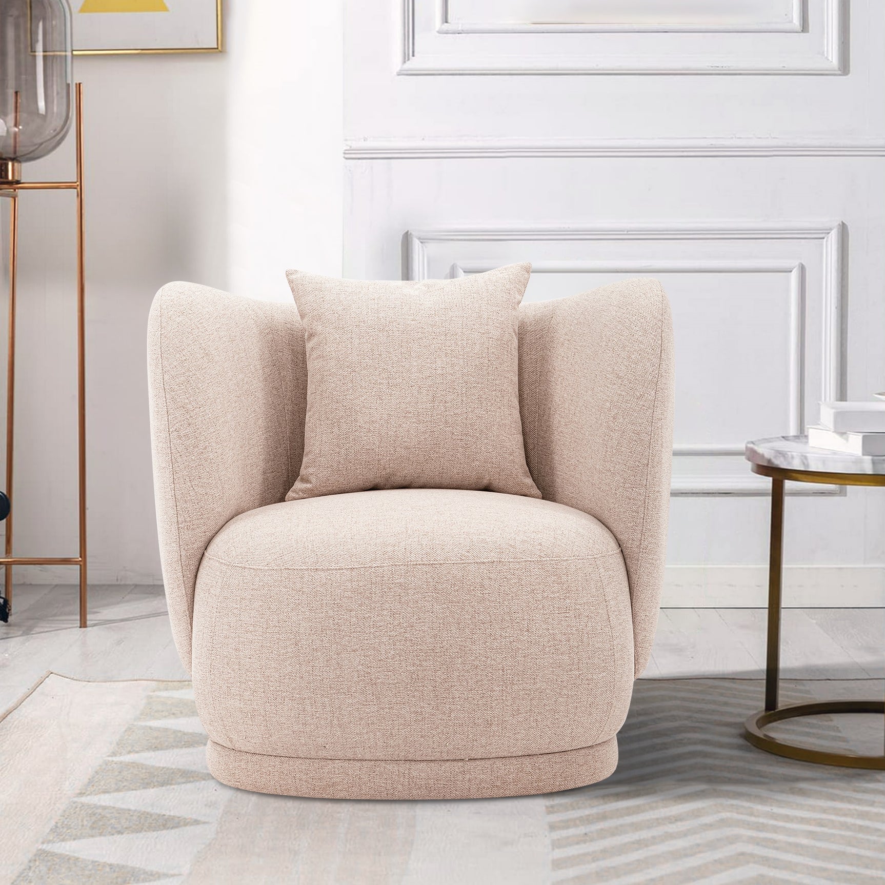 Siri Accent Chair in Wheat - Ornate Home