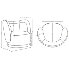 Siri Accent Chair in Wheat - Ornate Home