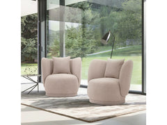 Siri Accent Chair in Wheat (set of 2) - Ornate Home