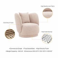 Siri Accent Chair in Wheat (set of 2) - Ornate Home