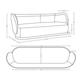 Siri Sofa in Cream - Ornate Home