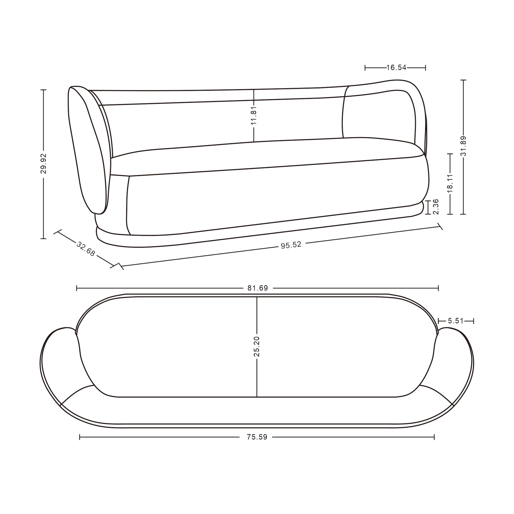 Siri Sofa in Cream - Ornate Home