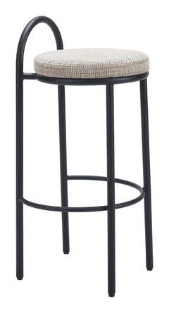 Sisal Beige Tweed Barstool (Set of 2) - Ornate Home