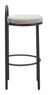 Sisal Beige Tweed Barstool (Set of 2) - Ornate Home