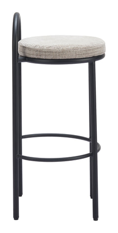 Sisal Beige Tweed Barstool (Set of 2) - Ornate Home