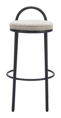 Sisal Beige Tweed Barstool (Set of 2) - Ornate Home