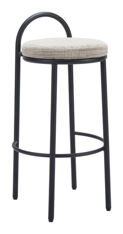 Sisal Beige Tweed Barstool (Set of 2) - Ornate Home