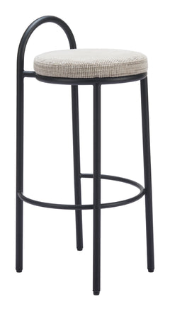 Sisal Beige Tweed Barstool (Set of 2) - Ornate Home