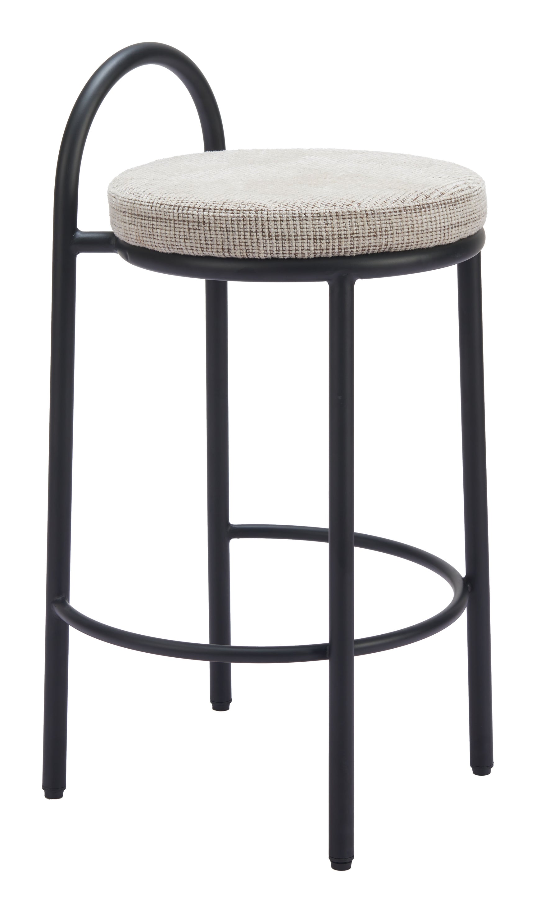 Sisal Beige Tweed Counter Stool (Set of 2) - Ornate Home