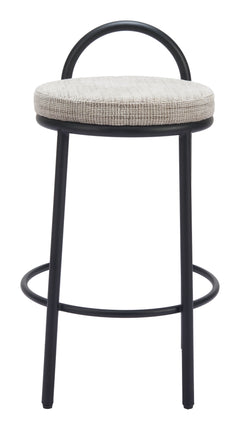 Sisal Beige Tweed Counter Stool (Set of 2) - Ornate Home