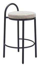 Sisal Beige Tweed Counter Stool (Set of 2) - Ornate Home