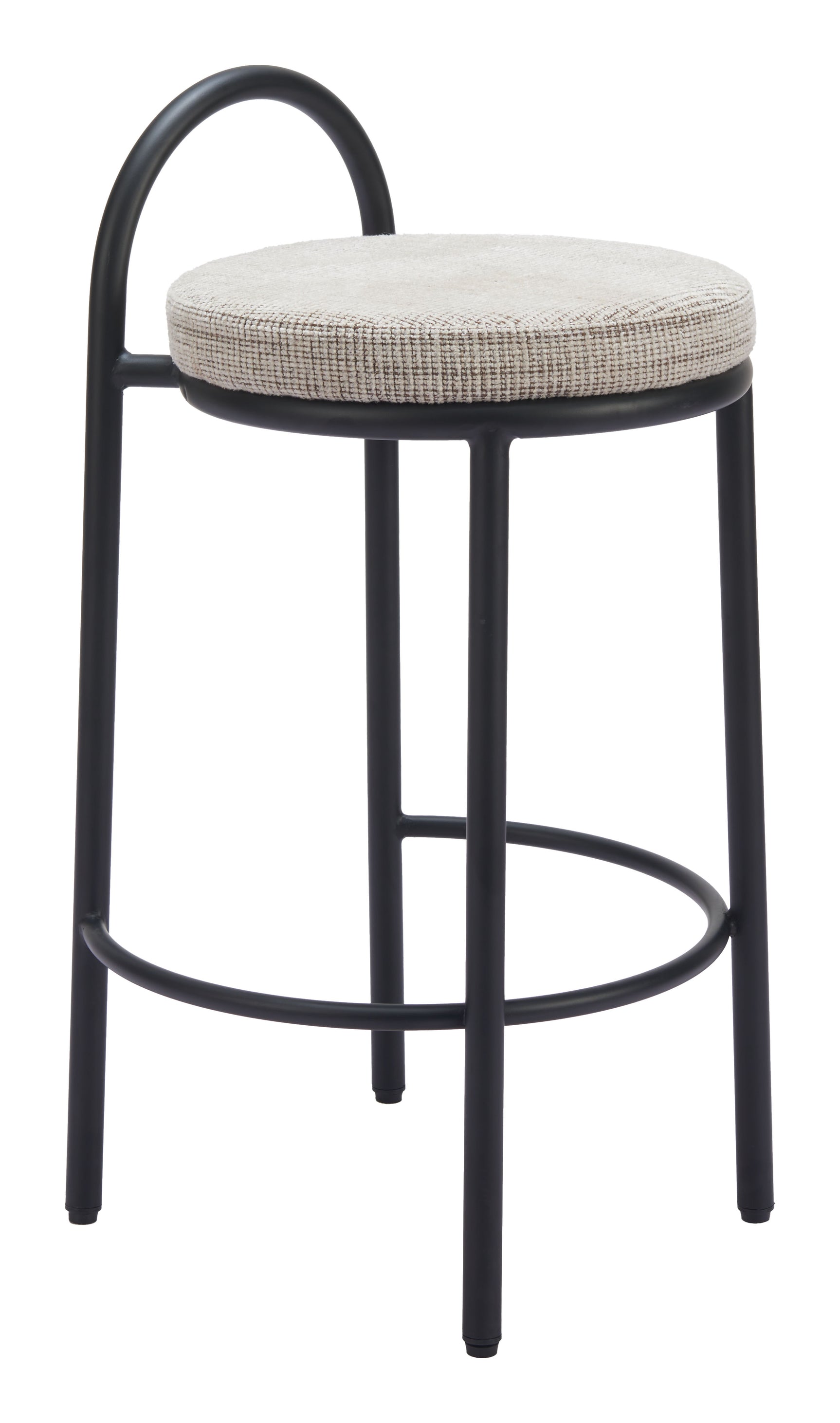 Sisal Beige Tweed Counter Stool (Set of 2) - Ornate Home