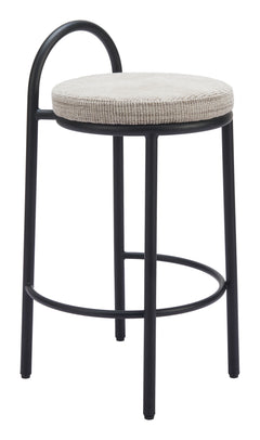 Sisal Beige Tweed Counter Stool (Set of 2) - Ornate Home