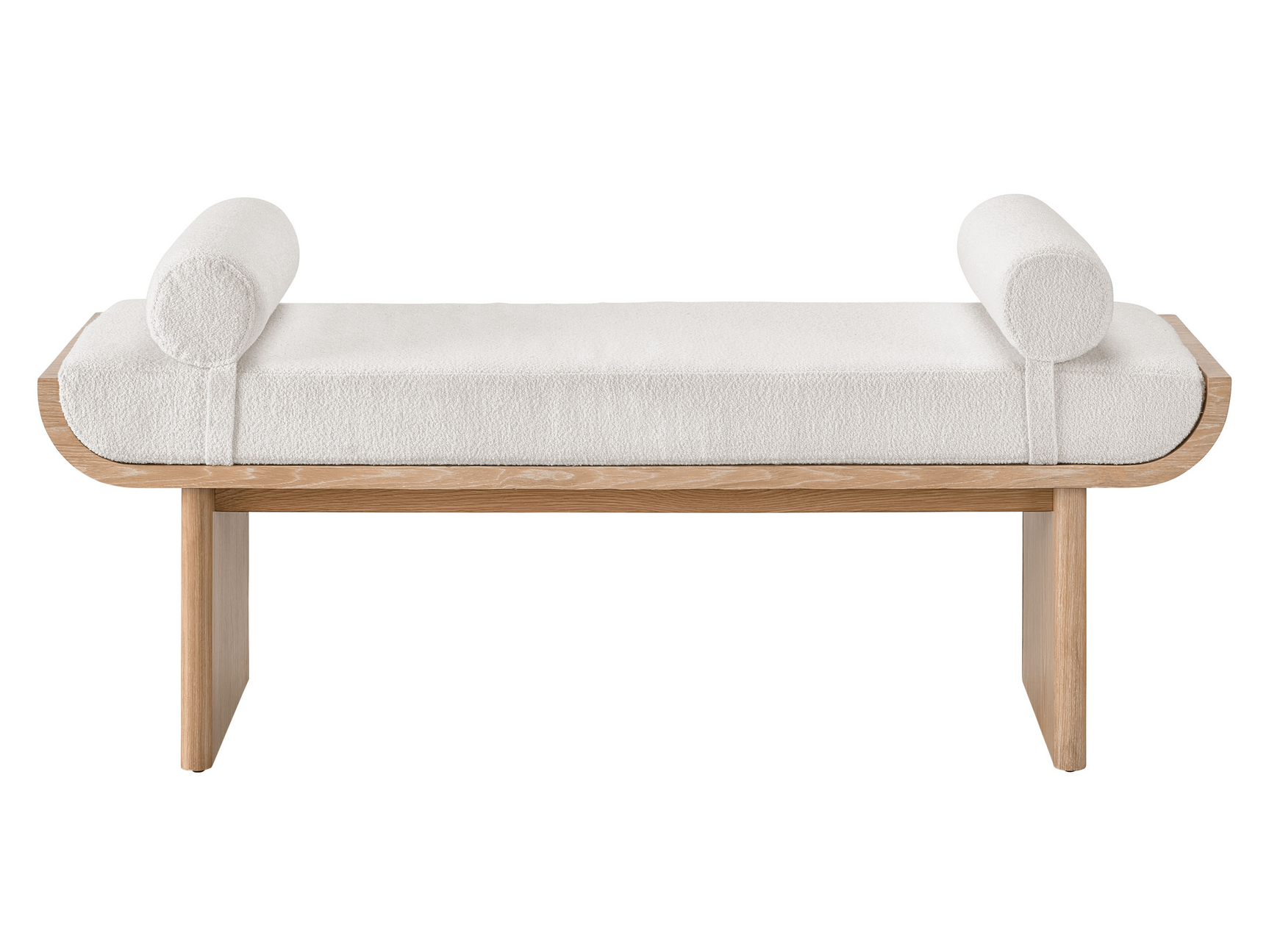 Sischo Ivory/White Oak Bench - Ornate Home