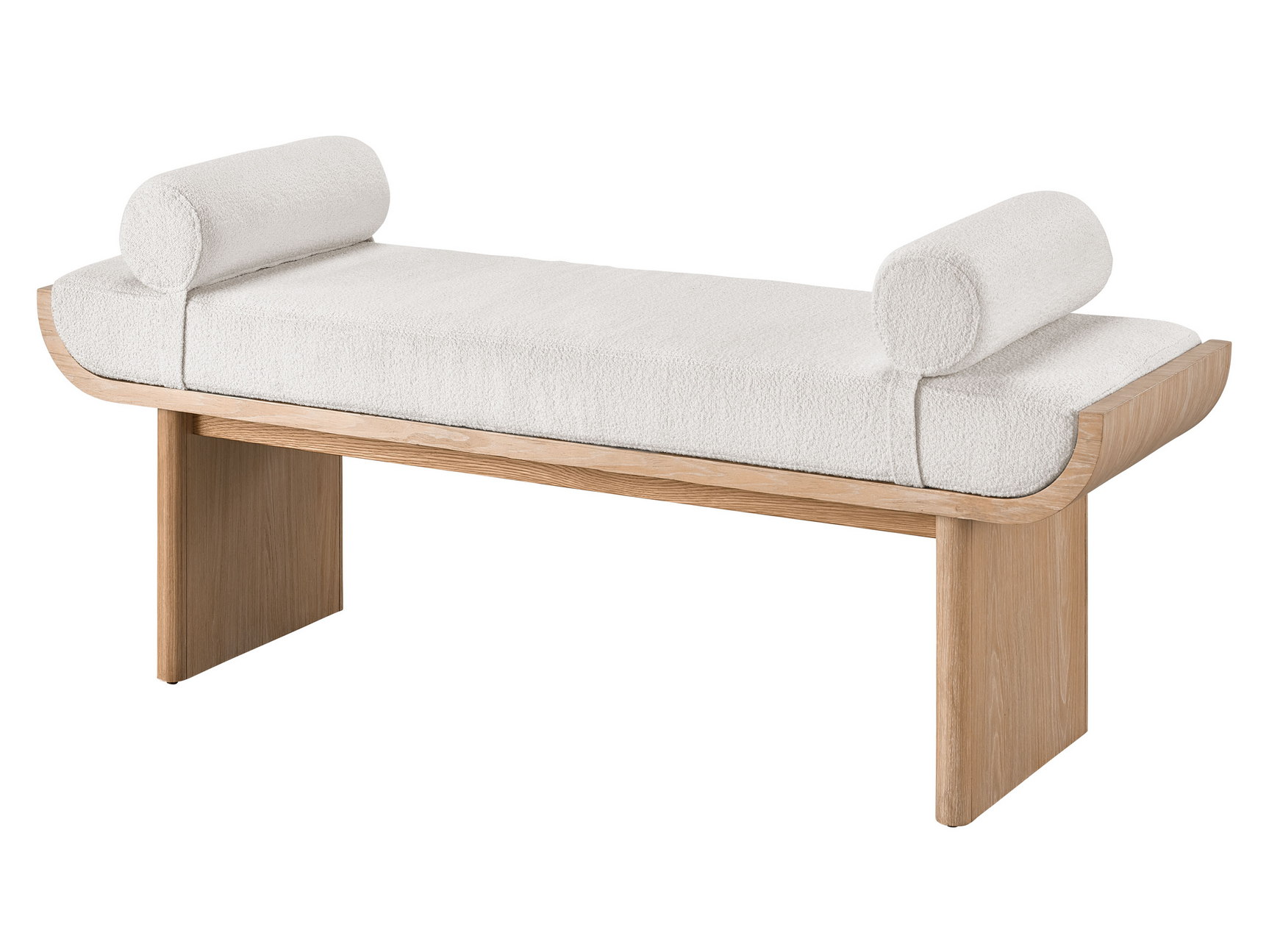 Sischo Ivory/White Oak Bench - Ornate Home