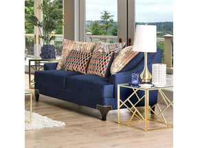 Sisseton Navy Loveseat - Ornate Home