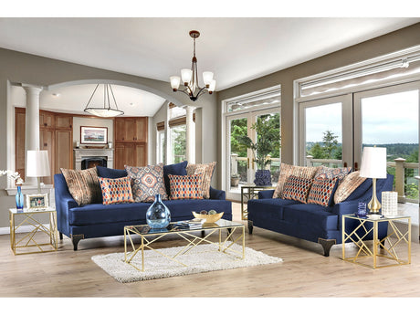 Sisseton Navy Sofa & Loveseat - Ornate Home
