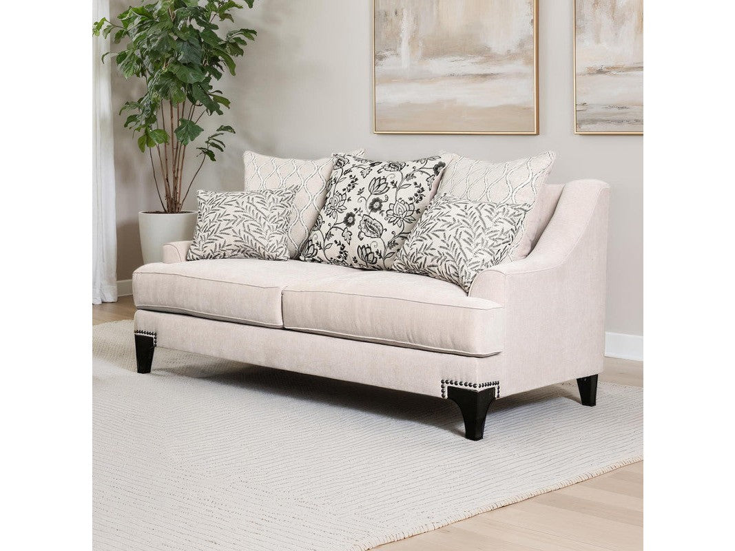 Sisseton Taupe Loveseat - Ornate Home