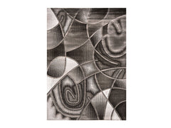 Sivas Gray/Black 5' X 7.2' Area Rug - Ornate Home