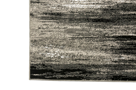 Sivas Gray/Black 5' X 8' Area Rug - Ornate Home