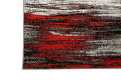 Sivas Gray/Red 5' X 8' Area Rug - Ornate Home