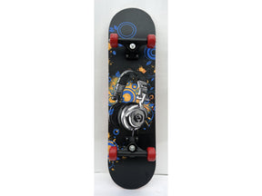 Skateboard with Headphone Design Wall Art - Ornate Home