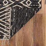 Skedee Black/Cream Diamond Area Rug - Ornate Home