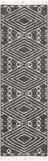 Skedee Black/Cream Diamond Area Rug - Ornate Home