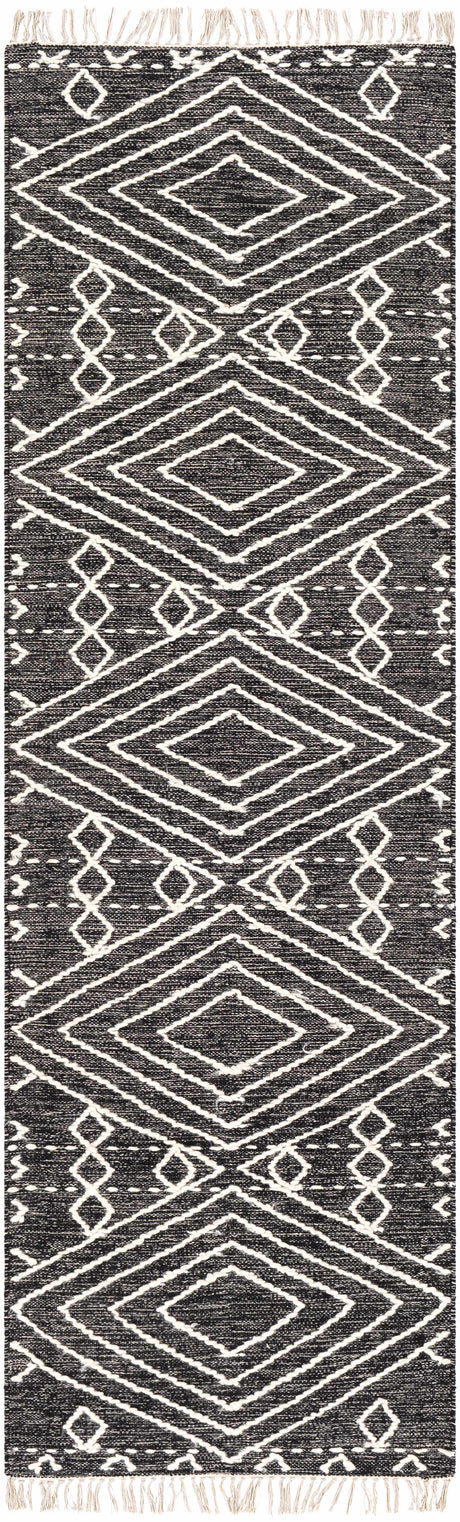 Skedee Black/Cream Diamond Area Rug - Ornate Home