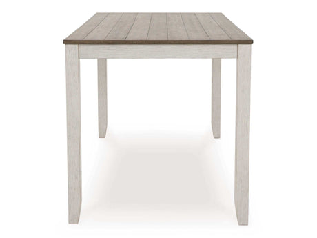 Skempton Counter Height White/Light Brown Dining Room Set / 7pc - Ornate Home