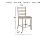 Skempton Two-tone Counter Height Dining Table and 6 Barstools (Online Special Price) - Ornate Home