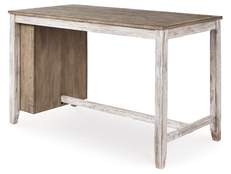 Skempton Two-tone Counter Height Dining Table and 6 Barstools - Ornate Home