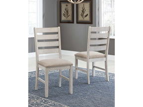 Skempton White/Light Brown Dining Chair (Set of 2) (Online Special Price) - Ornate Home
