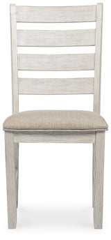 Skempton White/Light Brown Dining Table and 6 Chairs (Online Special Price) - Ornate Home