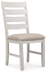 Skempton White/Light Brown Dining Table and 6 Chairs (Online Special Price) - Ornate Home